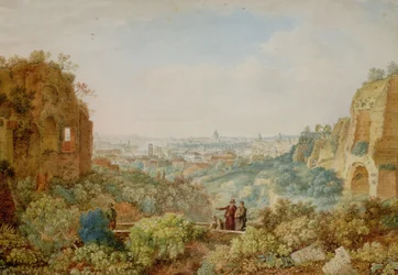 Vista de Roma desde el Palacio de los Césares